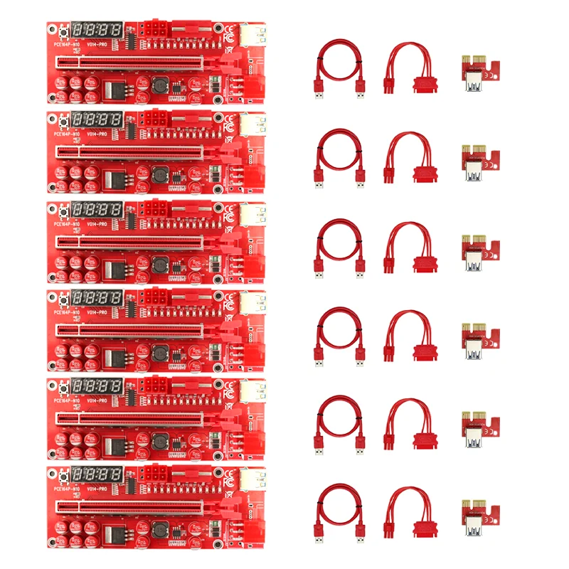 V014 pro pcie riser PRO PCI-E 1X до 16X, графическая карта Riser, 10-конденсаторная карта расширения для майнинга
V014 pro pcie riser PRO PCI-E 1X до 16X, графическая карта Riser, 10-конденсаторная карта расширения для майнинга