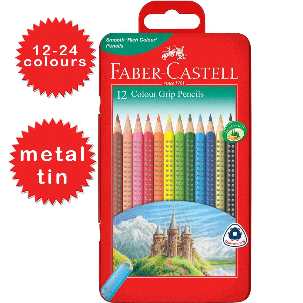 Рукоятка для цветных карандашей Faber-Castell металлическое олово бумажник 12 - 24 |