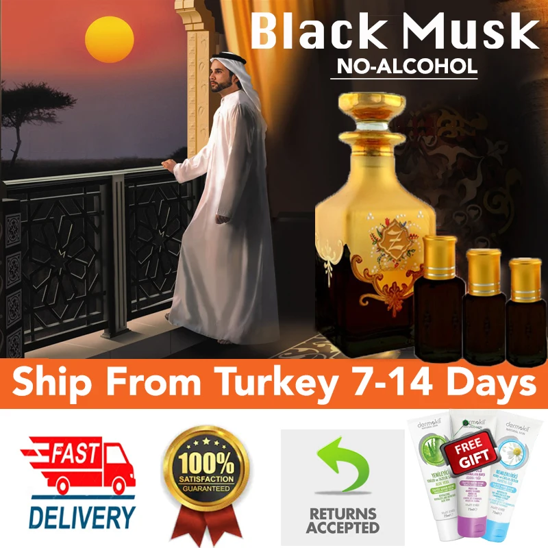 

Black Deer Musk Aswad Rooh al Musk Attar Oud ORIENTAL ARABIAN MAKKAH Attar Amber Perfume Oil Arabian Fragrance No Alcohol