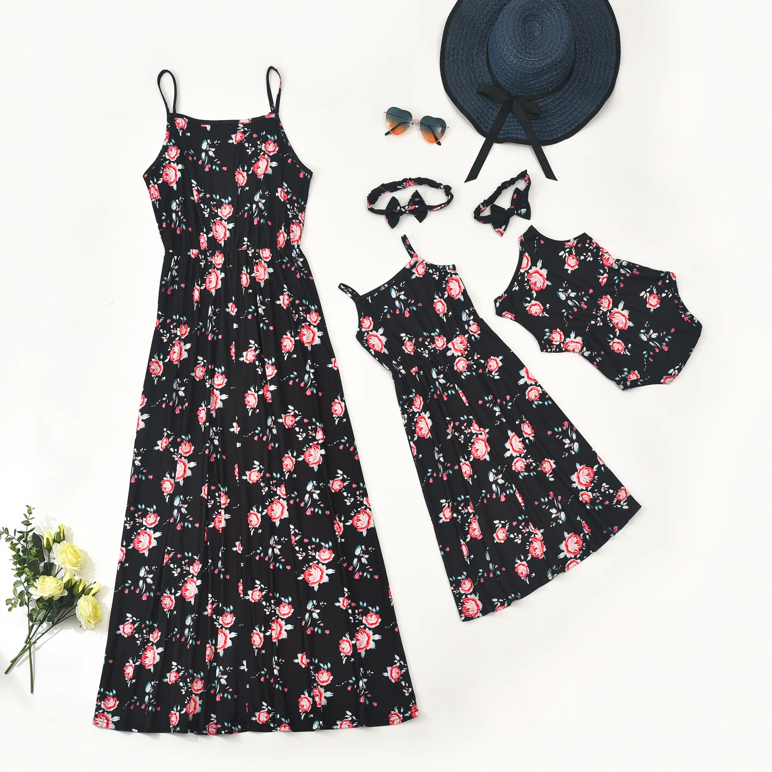 Family Matching Outfits Parent-child Dress Women's Floral Print Big Skirt Dress Mommy and Daughter Matching Clothes Girls
Family Matching Outfits Parent-child Dress Women's Floral Print Big Skirt Dress Mommy and Daughter Matching Clothes Girls