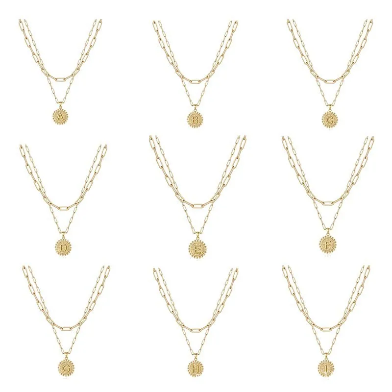 A-Z Letter Paperclip Chain Necklace Simple Pendant 14K Plated Gold Layered Necklaces for Women Initial Choker Necklace for Women
A-Z Letter Paperclip Chain Necklace Simple Pendant 14K Plated Gold Layered Necklaces for Women Initial Choker Necklace for Women