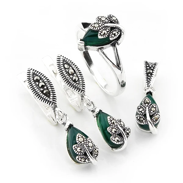 925 sterling silver earrings necklace set ornaments luxury Vintage crystal jewelry sets for women bijoux düğün s jewellery
925 sterling silver earrings necklace set ornaments luxury Vintage crystal jewelry sets for women bijoux düğün s jewellery