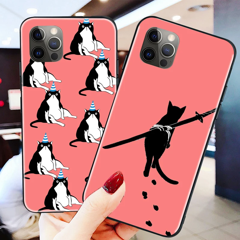 Funny Black Cat What Phone Case For iPhone 6 6S 7 8 Plus X XS XS Max XR 11 11 Pro 12 12 Pro Max SE 2020 Cartoo Back Cover Coque
Funny Black Cat What Phone Case For iPhone 6 6S 7 8 Plus X XS XS Max XR 11 11 Pro 12 12 Pro Max SE 2020 Cartoo Back Cover Coque