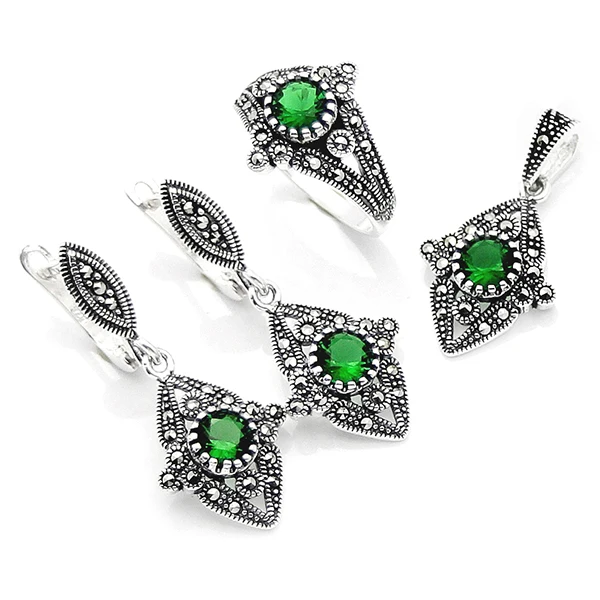925 sterling silver earrings necklace set ornaments luxury Vintage crystal jewelry sets for women bijoux düğün s jewellery
925 sterling silver earrings necklace set ornaments luxury Vintage crystal jewelry sets for women bijoux düğün s jewellery