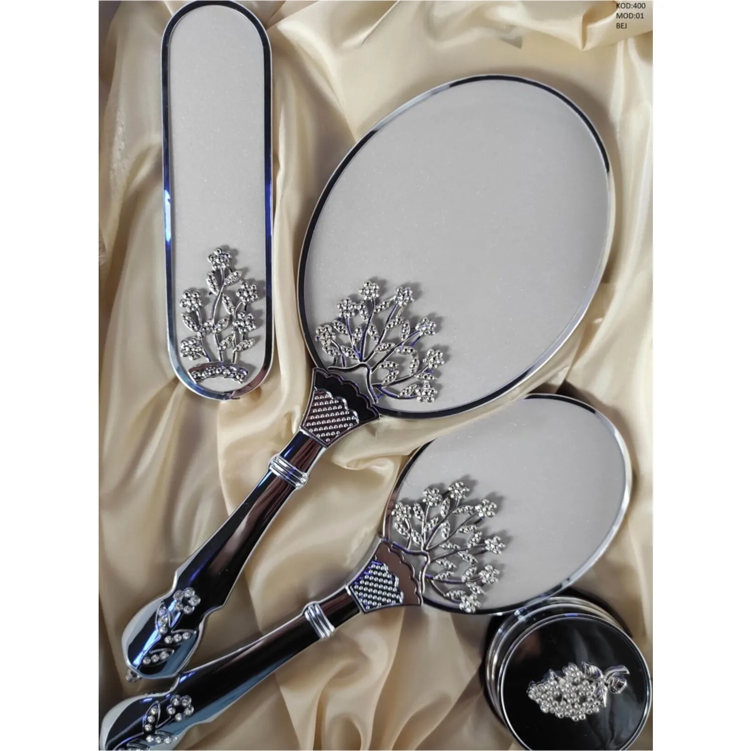 GOLD RIBBON PATTERNED MAGNIFICENT DOWRY BRIDE SET CAREFUL WOMEN'S STYLE Mirror Comb Set of 4 FREE SHIPPING
GOLD RIBBON PATTERNED MAGNIFICENT DOWRY BRIDE SET CAREFUL WOMEN'S STYLE Mirror Comb Set of 4 FREE SHIPPING