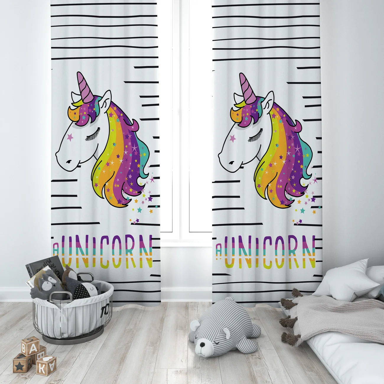 Curtains Children 3D Printed Decorative Items Home Childrens Room to Be Time Unicorn Model 105
Curtains Children 3D Printed Decorative Items Home Childrens Room to Be Time Unicorn Model 105