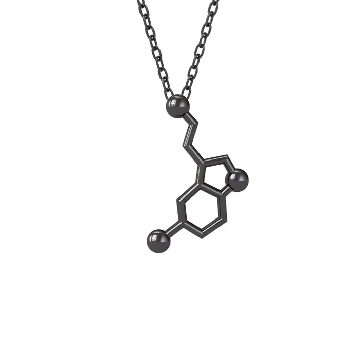 Serotonin Necklace 925K Silver Gold plated and Rose gold plated options