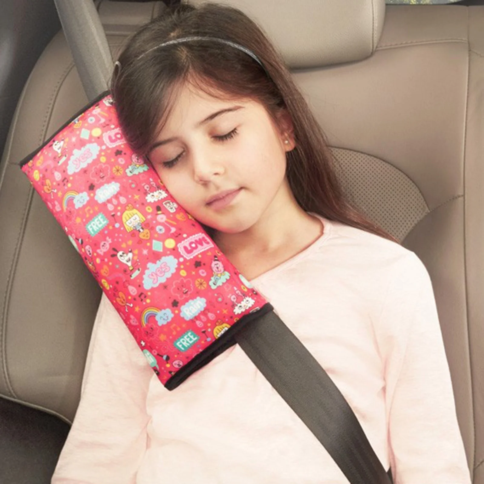 Подушка для ремня безопасности ebebek Happy Hop Sleepyhead|Накладки на ремень безопасности| |