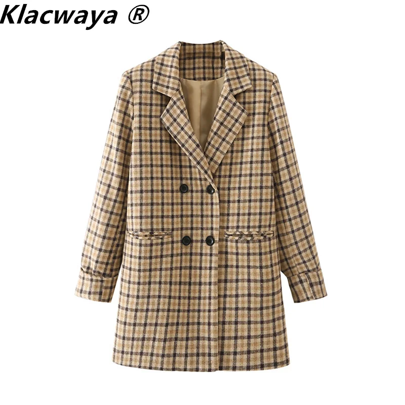 Блейзер Klacwaya Женский, двубортный, в клетку, с длинным рукавом, с карманами, декоративный, винтажный, 2021
Блейзер Klacwaya Женский, двубортный, в клетку, с длинным рукавом, с карманами, декоративный, винтажный, 2021