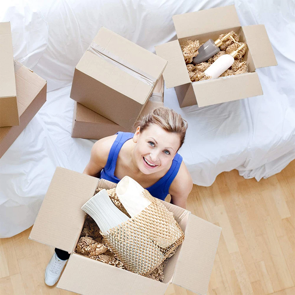 Hysen Promotional 500mm*50m Recyclable Kraft Cushioning Paper For Gift Packaging Honeycomb Folding Paper
Hysen Promotional 500mm*50m Recyclable Kraft Cushioning Paper For Gift Packaging Honeycomb Folding Paper
