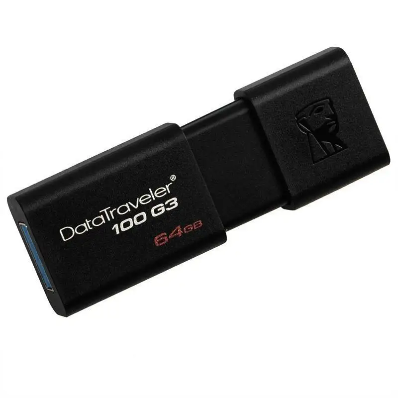 Флеш-память Kingston DataTraveler 100 G3 64Gb USB 3.0 чер DT100G3/64GB 309567 | Компьютеры и офис