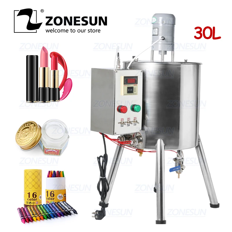 ZONESUN Lipstick Heating Stirring Filling Machine With Mixing Hopper Heater Tank Hot For Chocolates Crayon Handmade Soap Fillier
ZONESUN Lipstick Heating Stirring Filling Machine With Mixing Hopper Heater Tank Hot For Chocolates Crayon Handmade Soap Fillier