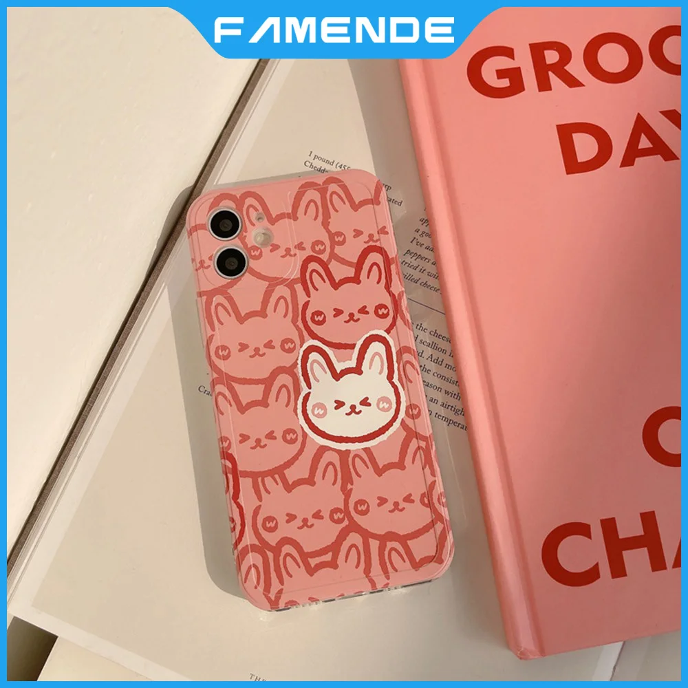 Cute Painted Rabbit Phone Case For iPhone 11 12 Pro Max mini XR X XS MAX 7 8 Plus Full Lens Protection Shockproof Case Cover
Cute Painted Rabbit Phone Case For iPhone 11 12 Pro Max mini XR X XS MAX 7 8 Plus Full Lens Protection Shockproof Case Cover