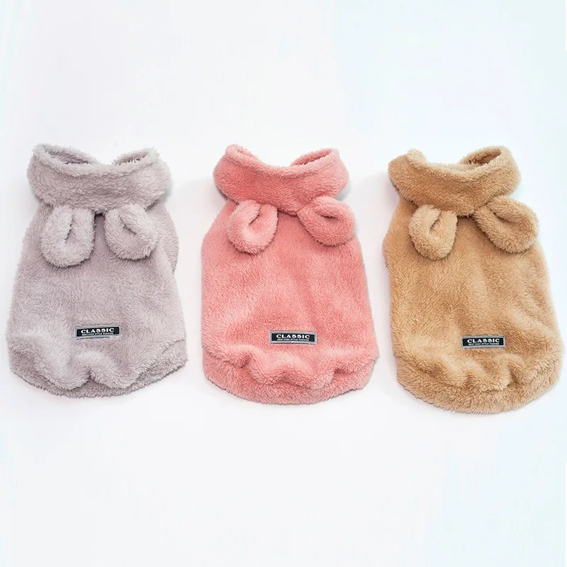 Cross-Border Hot Sale Autumn and Winter New Dog Clothes Bear Ears Pet Clothes Solid Color Hooded Amazon
Cross-Border Hot Sale Autumn and Winter New Dog Clothes Bear Ears Pet Clothes Solid Color Hooded Amazon