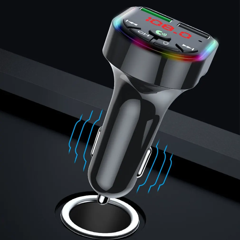 Ambient Light 5.0 FM Transmitter Car MP3 Player Wireless Handsfree Audio Receiver USB Fast Charge TF U Disk Play
Ambient Light 5.0 FM Transmitter Car MP3 Player Wireless Handsfree Audio Receiver USB Fast Charge TF U Disk Play