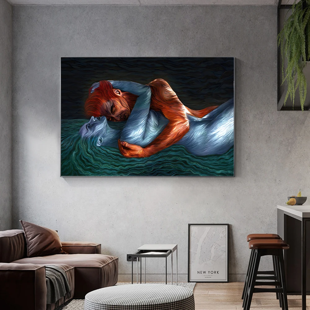 Modern Abstract Nude Lover Posters and Prints Canvas Wall Art Hugging Lover Portrait Picture for Living Room Cuadros Home Décor
Modern Abstract Nude Lover Posters and Prints Canvas Wall Art Hugging Lover Portrait Picture for Living Room Cuadros Home Décor