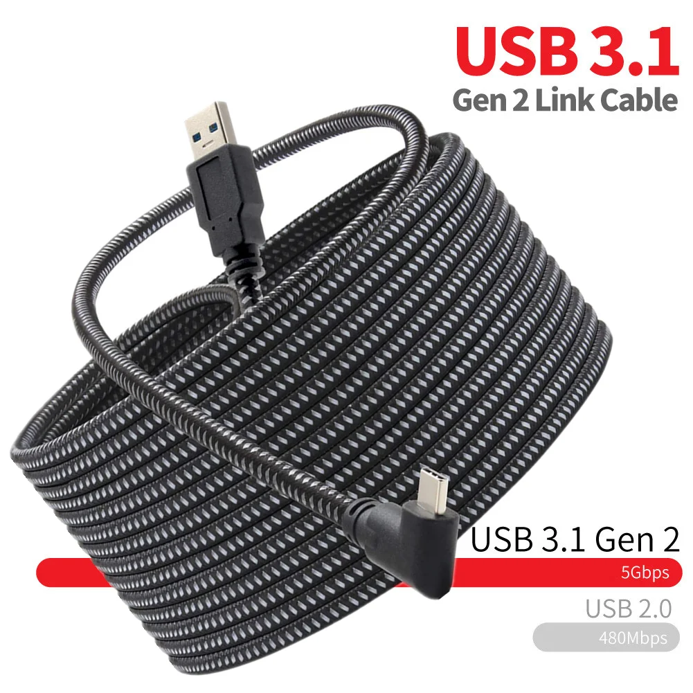 6 м 5 м 3 м Тип C USB кабель для передачи данных 3,1 Gen2 для Oculus квест 1 2 Link совместимы Очки виртуальной реальности VR передачи данных 20V 3A Быстрая зар...
6 м 5 м 3 м Тип C USB кабель для передачи данных 3,1 Gen2 для Oculus квест 1 2 Link совместимы Очки виртуальной реальности VR передачи данных 20V 3A Быстрая зар...