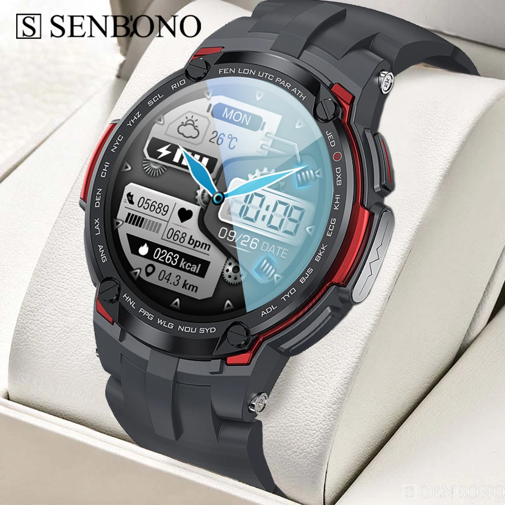 Смарт-часы SENBONO V6 для мужчин и женщин водостойкие IP68 | Электроника