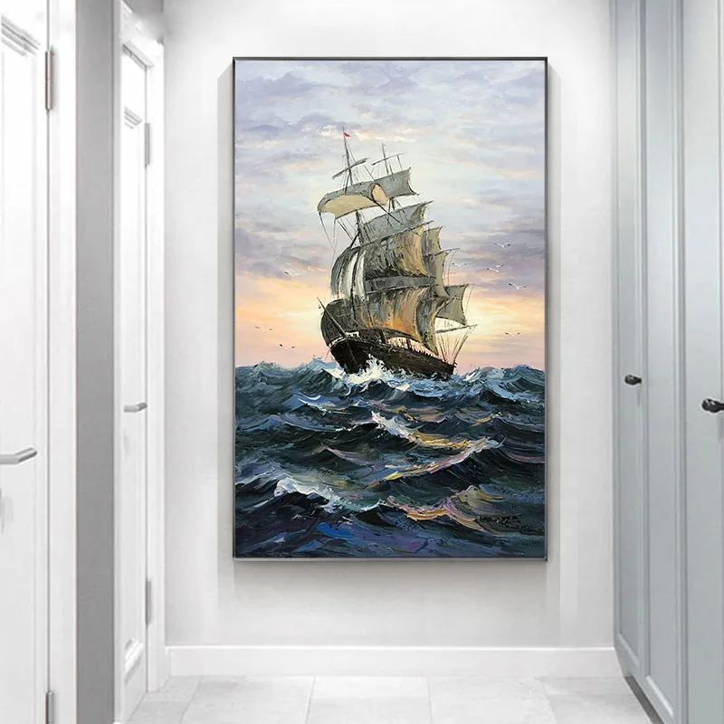 Sailboat Large Size Nordic Oil Canvas Wall Print Icture Art For Home Living Room Decor Frameless 24X32Inch(60X80CM)
Sailboat Large Size Nordic Oil Canvas Wall Print Icture Art For Home Living Room Decor Frameless 24X32Inch(60X80CM)