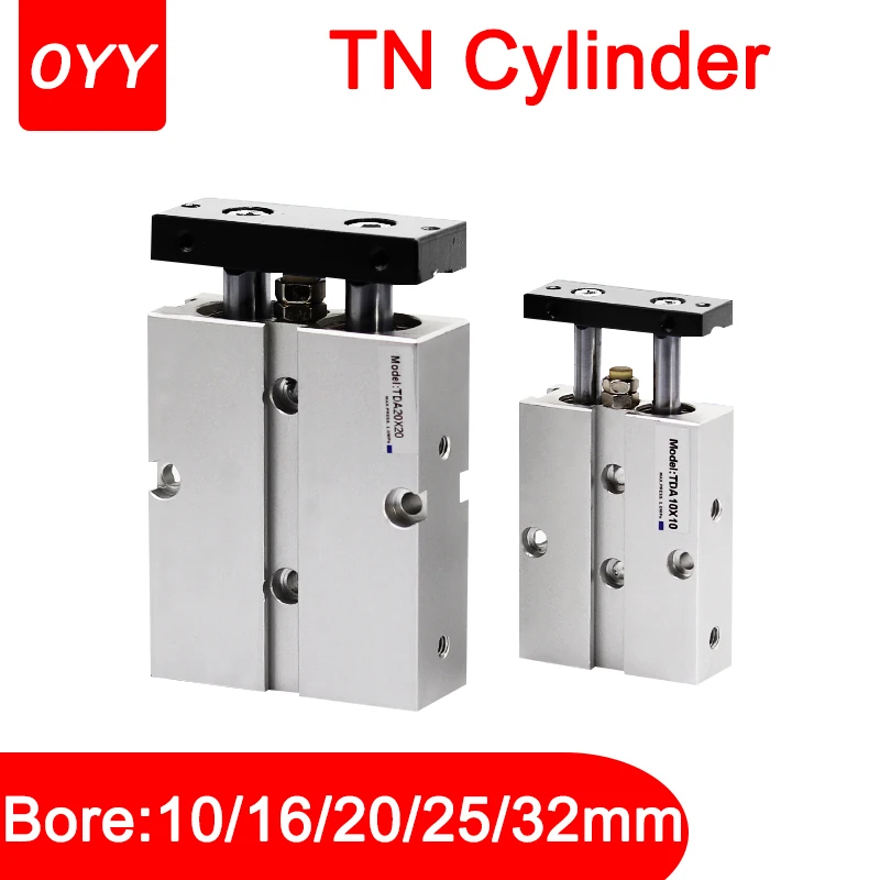 Double Rod TN Type Double Pneumatic Cylinde Bore 10 16 20 25 32mm Aluminum Alloy Stroke 30 35 40 45 50 60 70 75mm Air Cylinder
Double Rod TN Type Double Pneumatic Cylinde Bore 10 16 20 25 32mm Aluminum Alloy Stroke 30 35 40 45 50 60 70 75mm Air Cylinder