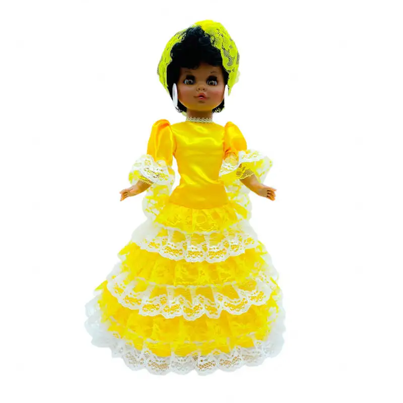 Sintra кукла 40 см. Коллекция mulata желтая santera религиозная Osun Ochun. Традиционное