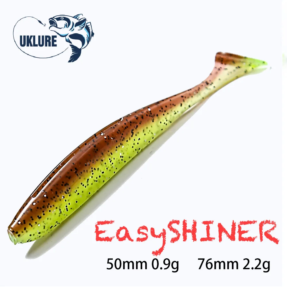 Приманка рыболовная мягкая UKLURE EasyShiner силиконовая приманка для форели 50 мм 76