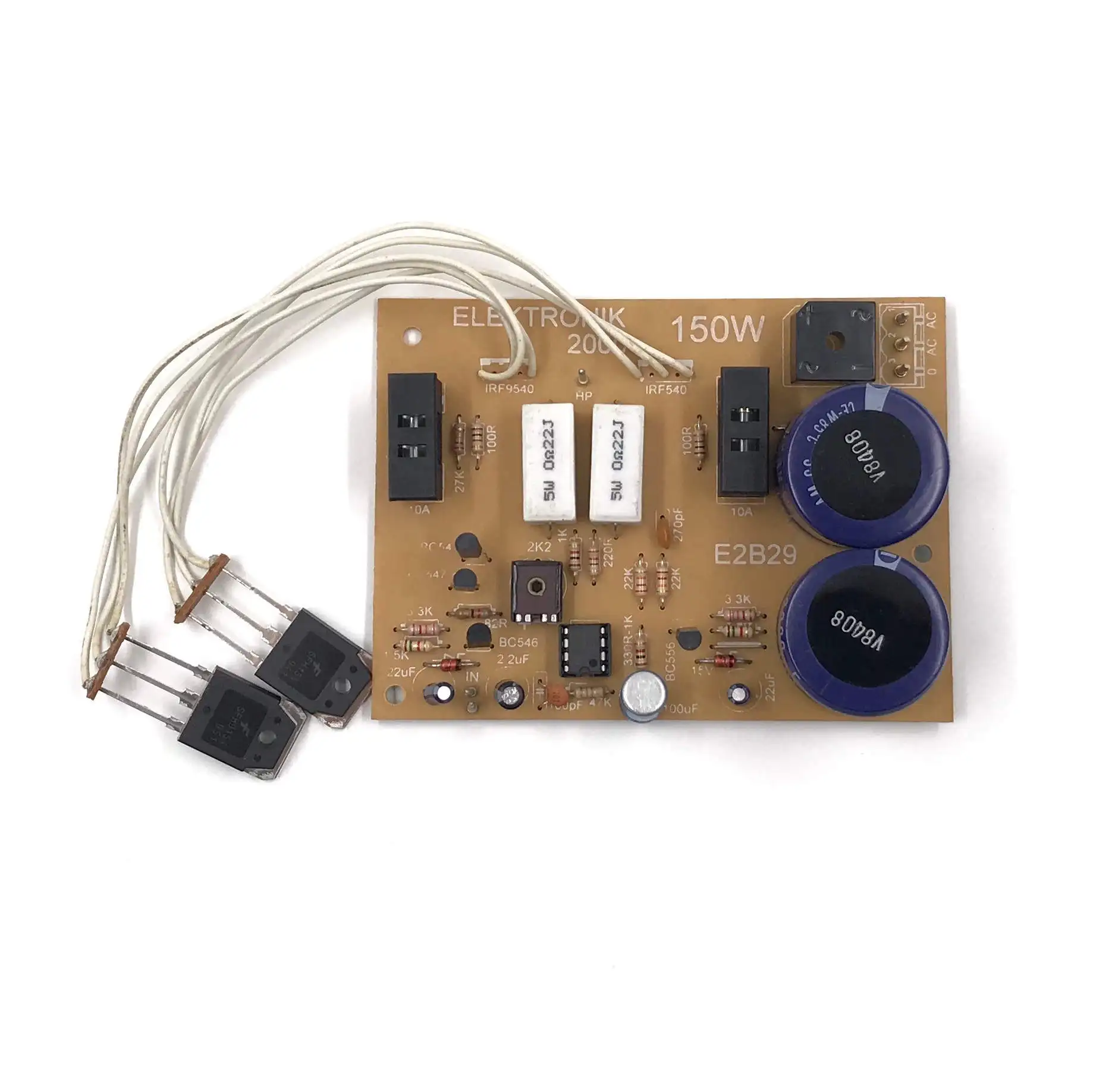 Mosfet Power Amplifier Circuit 150W Audio and Sound Amp Board Mono Class B Push Pull SFH9154 SFH154 Module Loudspeaker
Mosfet Power Amplifier Circuit 150W Audio and Sound Amp Board Mono Class B Push Pull SFH9154 SFH154 Module Loudspeaker