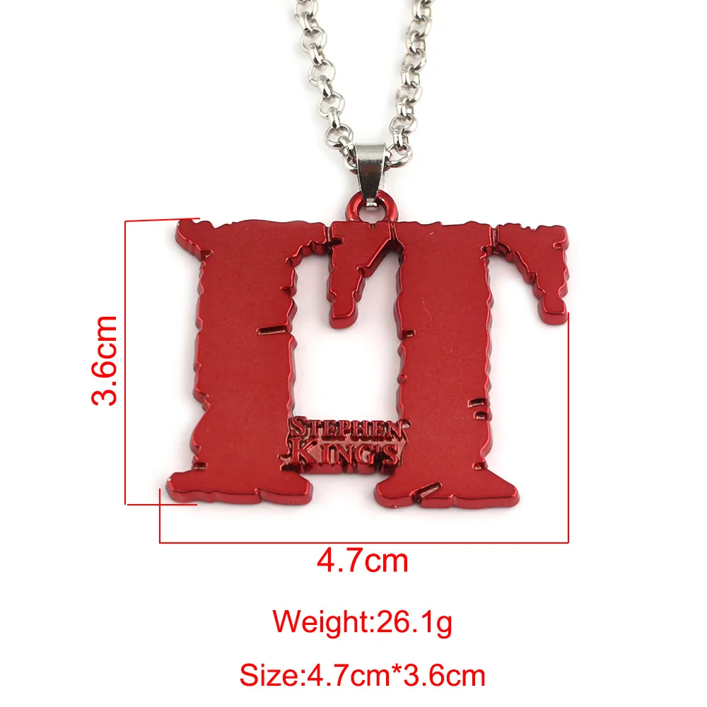 Hot Movie IT Series Keychain pendant Stephen King's Clown killer Pennywise Red Mental Keyring For women men fashion jewelry
Hot Movie IT Series Keychain pendant Stephen King's Clown killer Pennywise Red Mental Keyring For women men fashion jewelry
