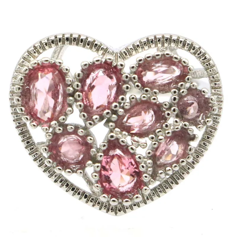 23x20 мм Lovely Heart ожерелье с Форма создан розовый морганитом для дам одежда на каждый