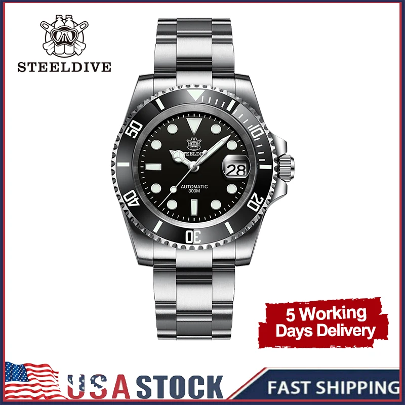 Steeldive Watch Sub Water Ghost Diver NH35 Automatic Mechanical Watches Ceramic Bezel Sapphire Cyclops 20Bar BGW-9 Luminous
Steeldive Watch Sub Water Ghost Diver NH35 Automatic Mechanical Watches Ceramic Bezel Sapphire Cyclops 20Bar BGW-9 Luminous