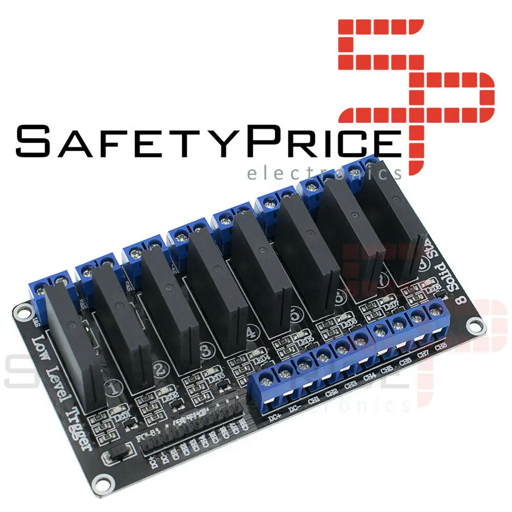 Модуль RELE solid state SSR 5 в 8 каналов G3MB-202P low level ARDUINO RPI | Электронные компоненты и