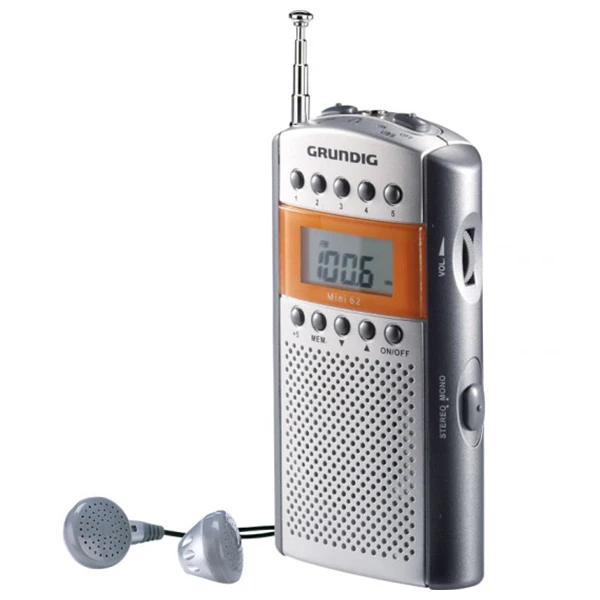 ТРАНЗИСТОР радио Grundig GRR-2090 FM Grey | Электроника