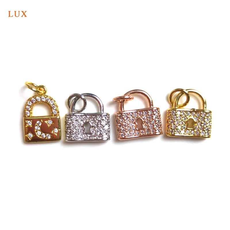 5pcs Tiny Silver Rose Gold Plated Moon Star Lock Pendant Brass Micro Cubic Zircon Paved Design For Necklace Bracelet Jewelry Y
5pcs Tiny Silver Rose Gold Plated Moon Star Lock Pendant Brass Micro Cubic Zircon Paved Design For Necklace Bracelet Jewelry Y
