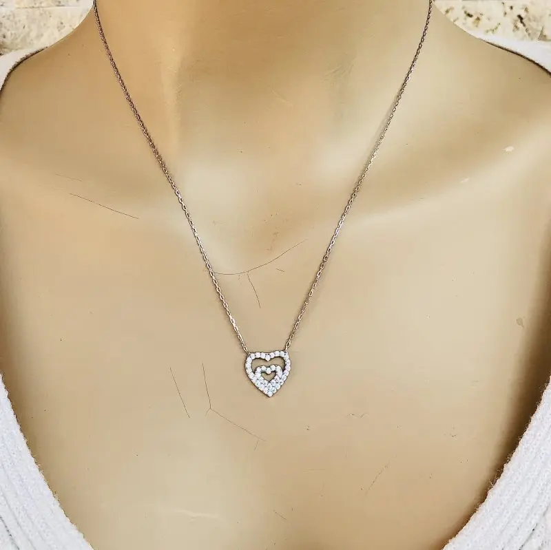 My little Heart 925 Sterling Silver Necklace Women Girls Gift Jewelry Accessories Fashion Handmade Elegant Chain
My little Heart 925 Sterling Silver Necklace Women Girls Gift Jewelry Accessories Fashion Handmade Elegant Chain