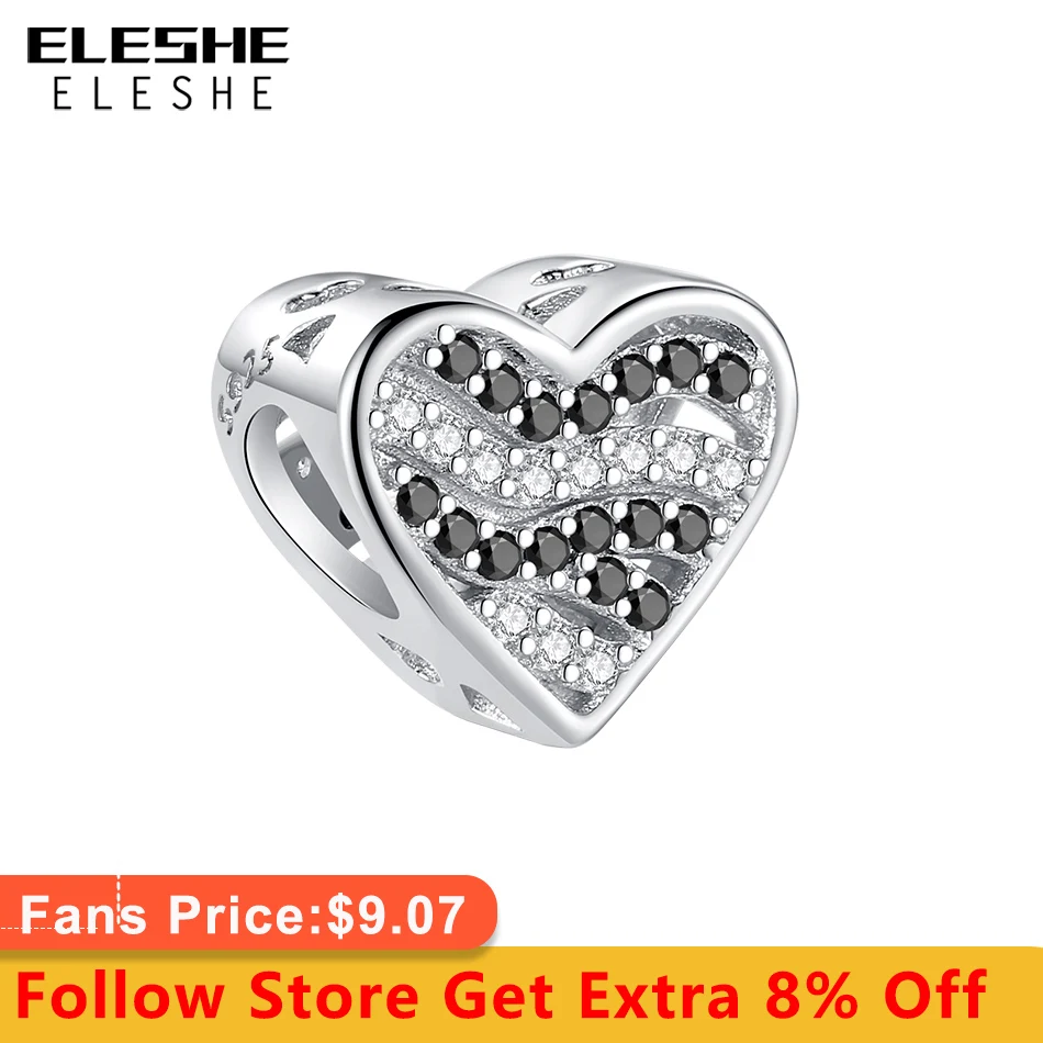 ELESHE 2022 New 925 Sterling Silver Forever Love Crystal Heart Charm Beads Fit Original Bracelet Silver 925 Jewelry Making
ELESHE 2022 New 925 Sterling Silver Forever Love Crystal Heart Charm Beads Fit Original Bracelet Silver 925 Jewelry Making