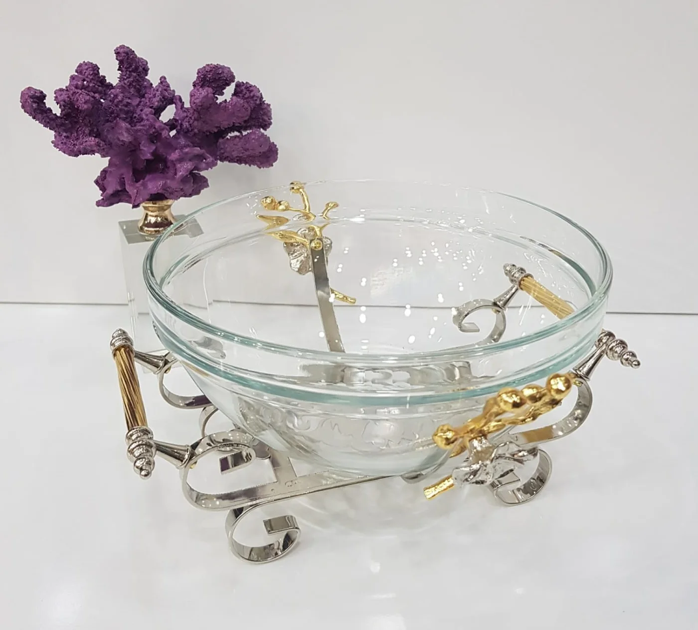 Salad Bowl Silver Colour Flower Design Kitchen Metal Kitchen Decorative Tableware Food Presentation
Salad Bowl Silver Colour Flower Design Kitchen Metal Kitchen Decorative Tableware Food Presentation
