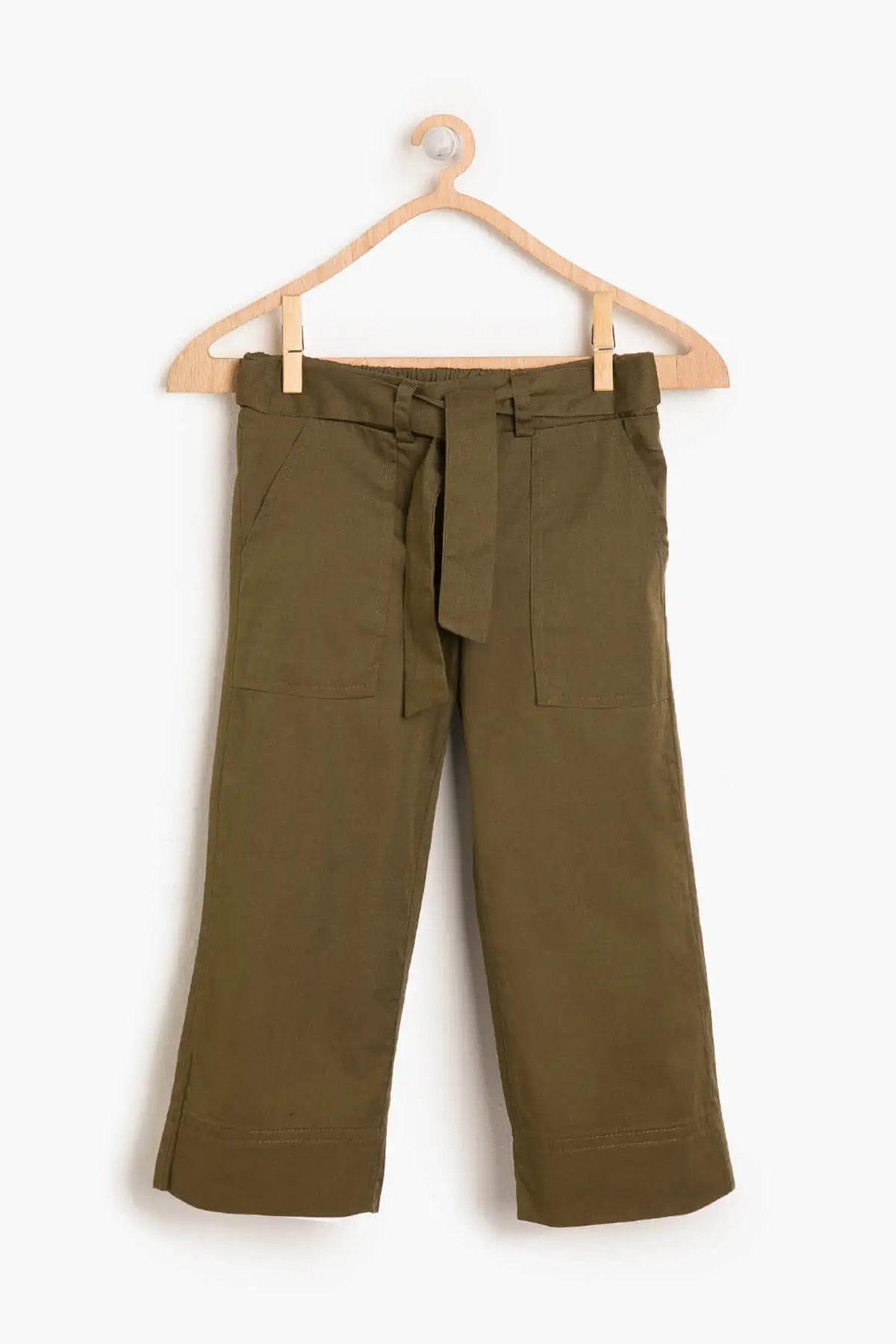 Детские зеленые брюки с ластовицей Koton для девочек | Женская одежда