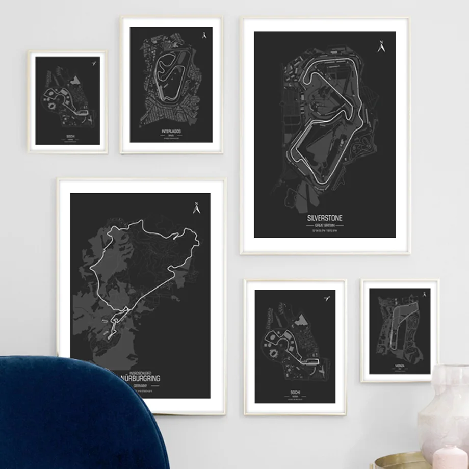 Formula 1 Circuit Motorsport MInimalist Wall Art Canvas Painting Nordic Posters And Prints Wall Pictures For Living Room Decor
Formula 1 Circuit Motorsport MInimalist Wall Art Canvas Painting Nordic Posters And Prints Wall Pictures For Living Room Decor