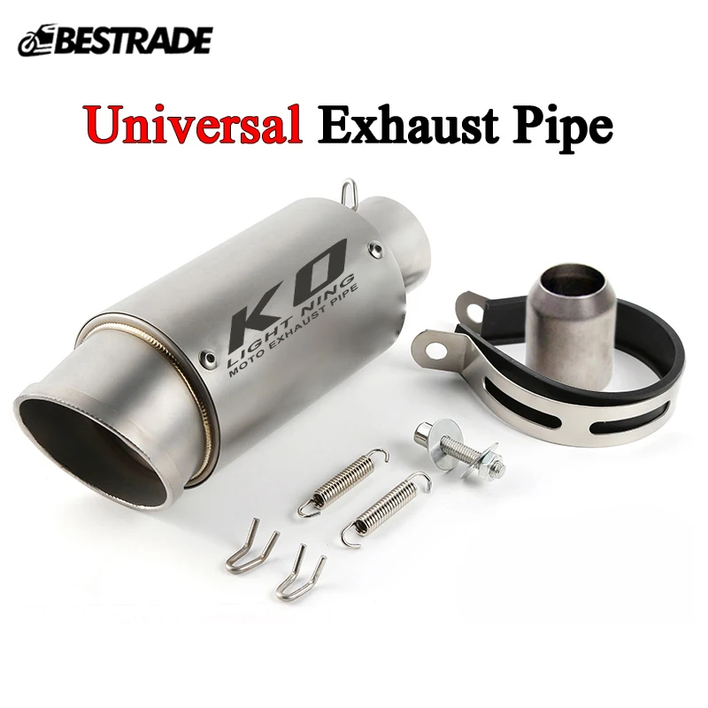 Motorcycle Universal Exhaust Pipe Stainless Steel 38-51mm Muffler Tube Silencer Muffler Baffler System 250mm Length
Motorcycle Universal Exhaust Pipe Stainless Steel 38-51mm Muffler Tube Silencer Muffler Baffler System 250mm Length