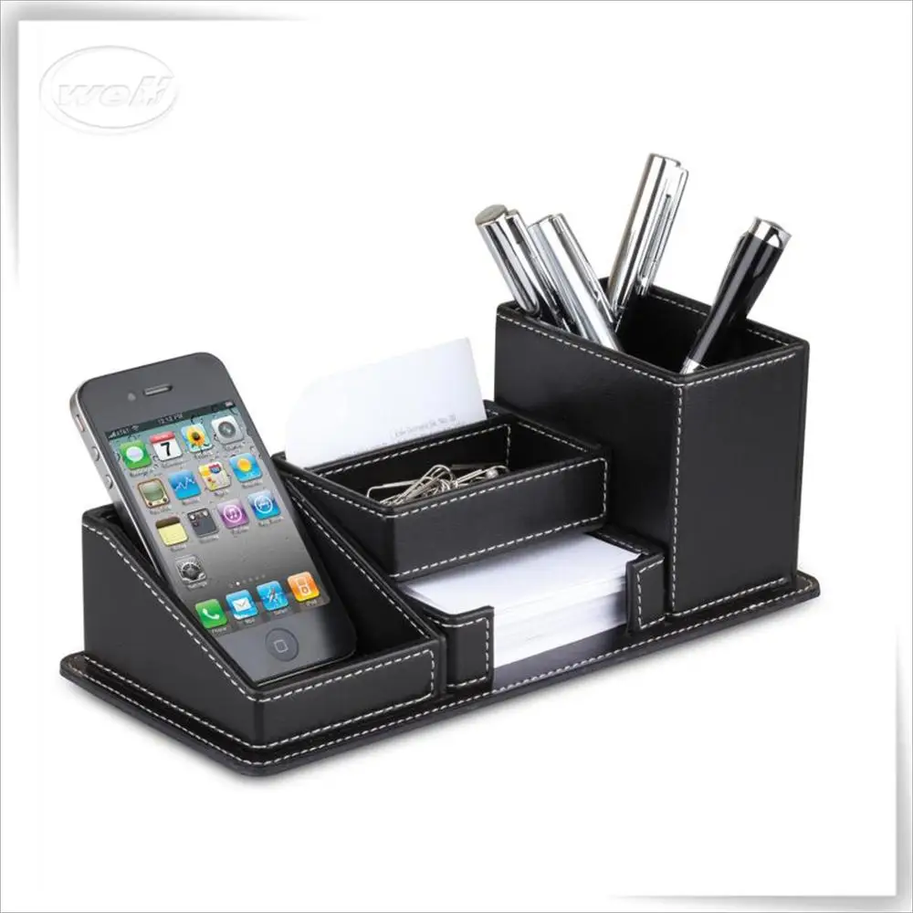 Desktop leather texture box office pencil holder note paper paperclip organizer
Desktop leather texture box office pencil holder note paper paperclip organizer