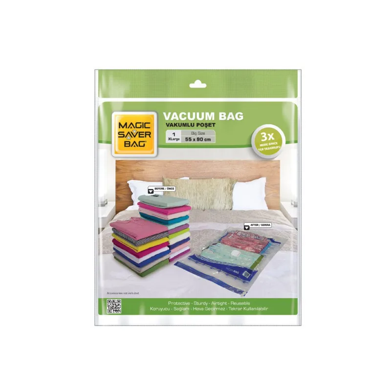 Magic Saver Bag XLarge Vakumlu Poşet 55x90 cm | Дом и сад