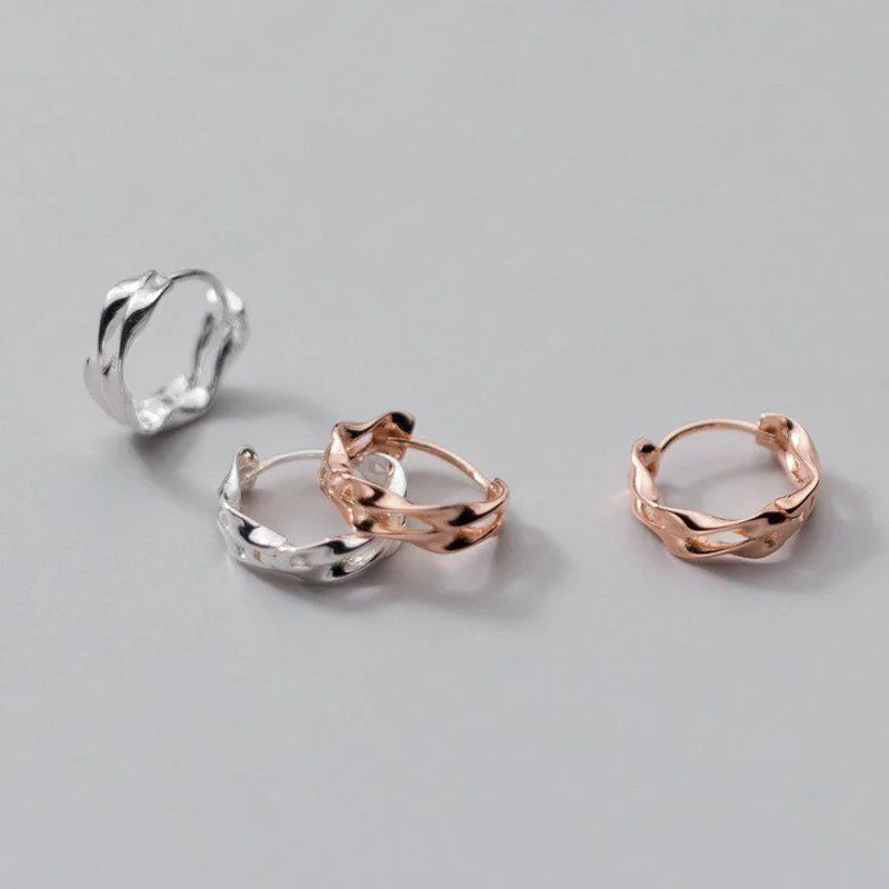 A00752 Jazaz Genuine 925 Sterling Silver Double Twist Hollow Wave Line Stud Earrings for Women Korean Minimalism Party Wedding
A00752 Jazaz Genuine 925 Sterling Silver Double Twist Hollow Wave Line Stud Earrings for Women Korean Minimalism Party Wedding