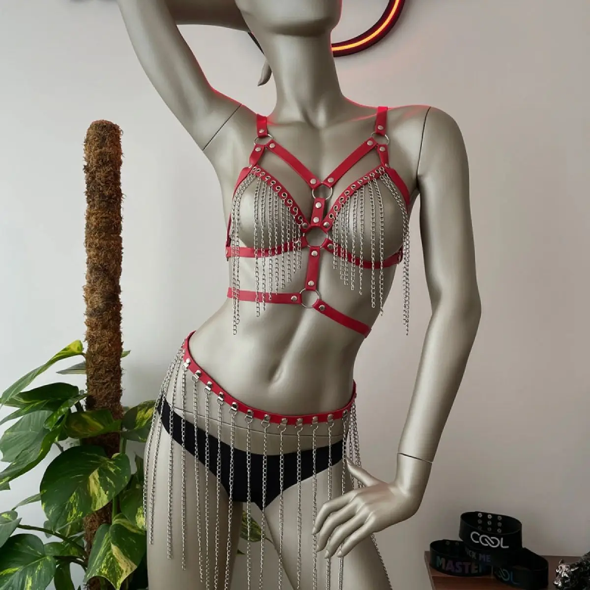 Chain Sexy Red Fancy Leather Suit, Chest and Skirt Erotic Dance Wear Set, Women Fetish Lingerie - PNT496
Chain Sexy Red Fancy Leather Suit, Chest and Skirt Erotic Dance Wear Set, Women Fetish Lingerie - PNT496