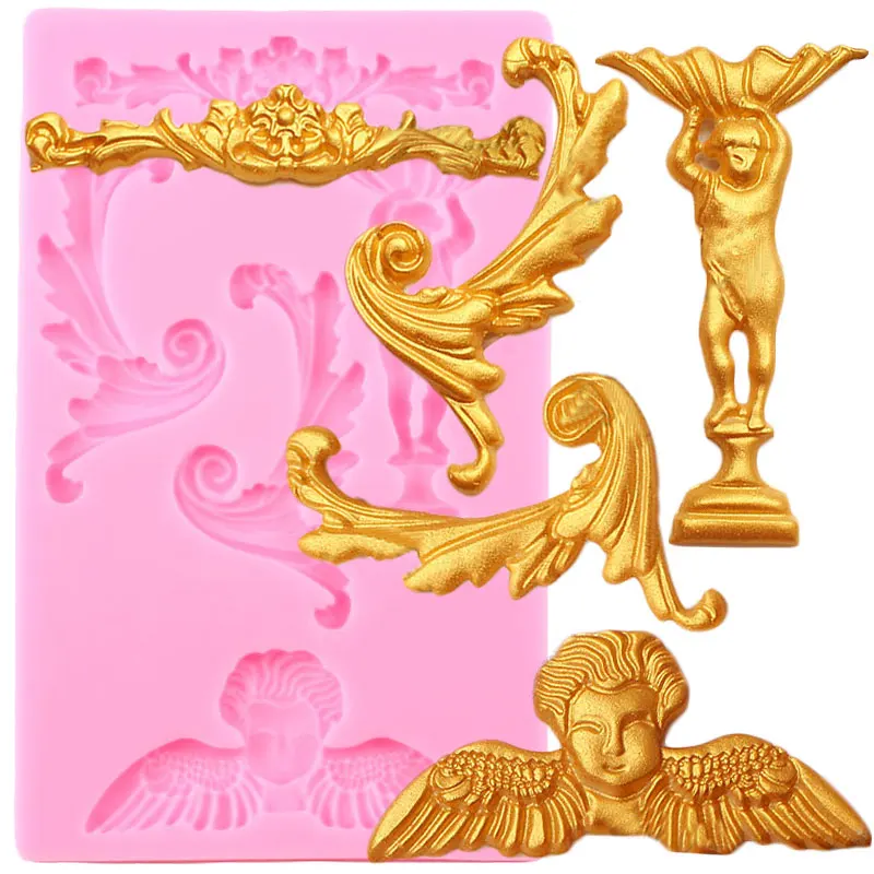 Baroque Scroll Relief Border Silicone Molds Angel Flower Cupcake Fondant Cake Decorating Tools Candy Chocolate Gumpaste Moulds
Baroque Scroll Relief Border Silicone Molds Angel Flower Cupcake Fondant Cake Decorating Tools Candy Chocolate Gumpaste Moulds