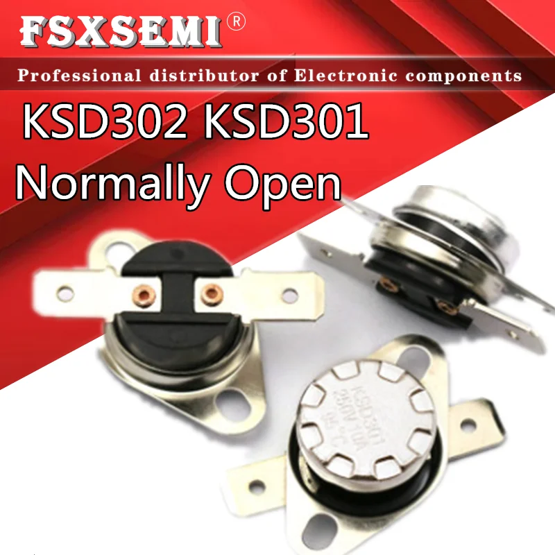 KSD302 16A 250V 0-300 degree Ceramic KSD301 Normally Open Temperature Switch Thermostat 0 5 10 40 50 75 85 100 130C 150C
KSD302 16A 250V 0-300 degree Ceramic KSD301 Normally Open Temperature Switch Thermostat 0 5 10 40 50 75 85 100 130C 150C