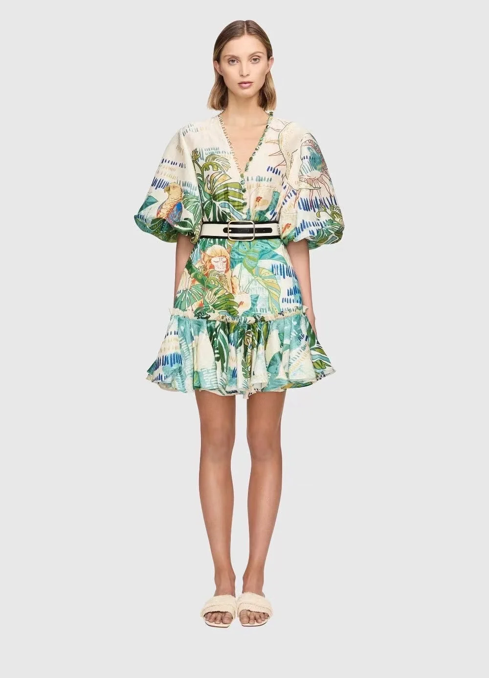 L*L* women summer puff sleeves Sashes causal 70%linen+30%SILK pullover print full sleeves knee dress
L*L* women summer puff sleeves Sashes causal 70%linen+30%SILK pullover print full sleeves knee dress