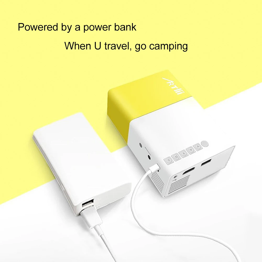 Artlii 2019 Новый карманный проектор Pico мини совместимый с ноутбуком Смартфон iPhone для