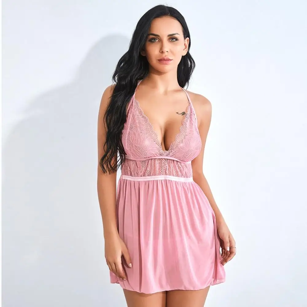 Nightdress lWomen Halter Bandage Sexy Lingerie Set Lace Nightwear Backless Erotic Underwear Porno Babydoll Sleepwear Langerie
Nightdress lWomen Halter Bandage Sexy Lingerie Set Lace Nightwear Backless Erotic Underwear Porno Babydoll Sleepwear Langerie