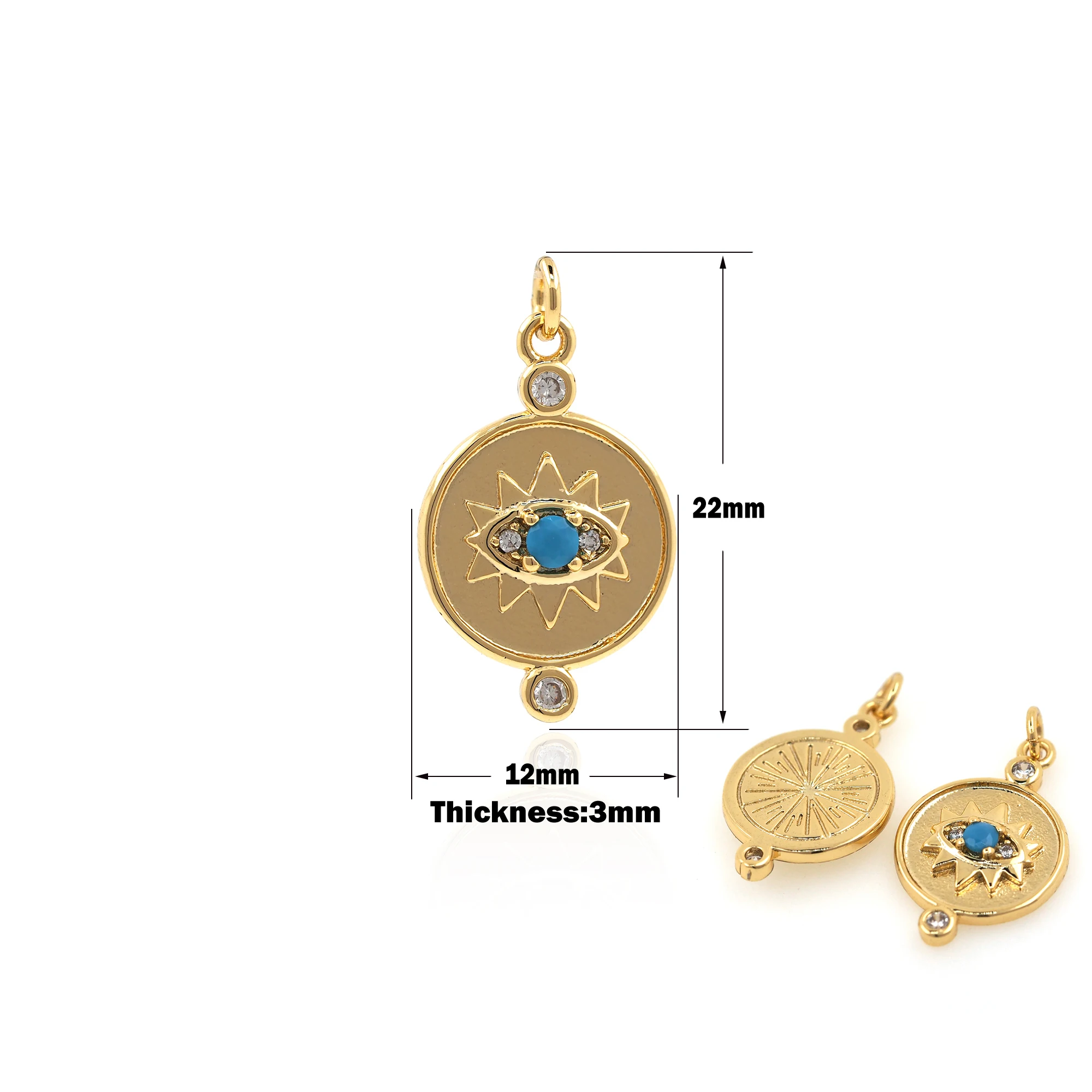 Gold Eyes DIY Charm Necklace Pendant Zircon for Bracelet Jewelry Making Supplies Disc Charm Supply Discovery
Gold Eyes DIY Charm Necklace Pendant Zircon for Bracelet Jewelry Making Supplies Disc Charm Supply Discovery