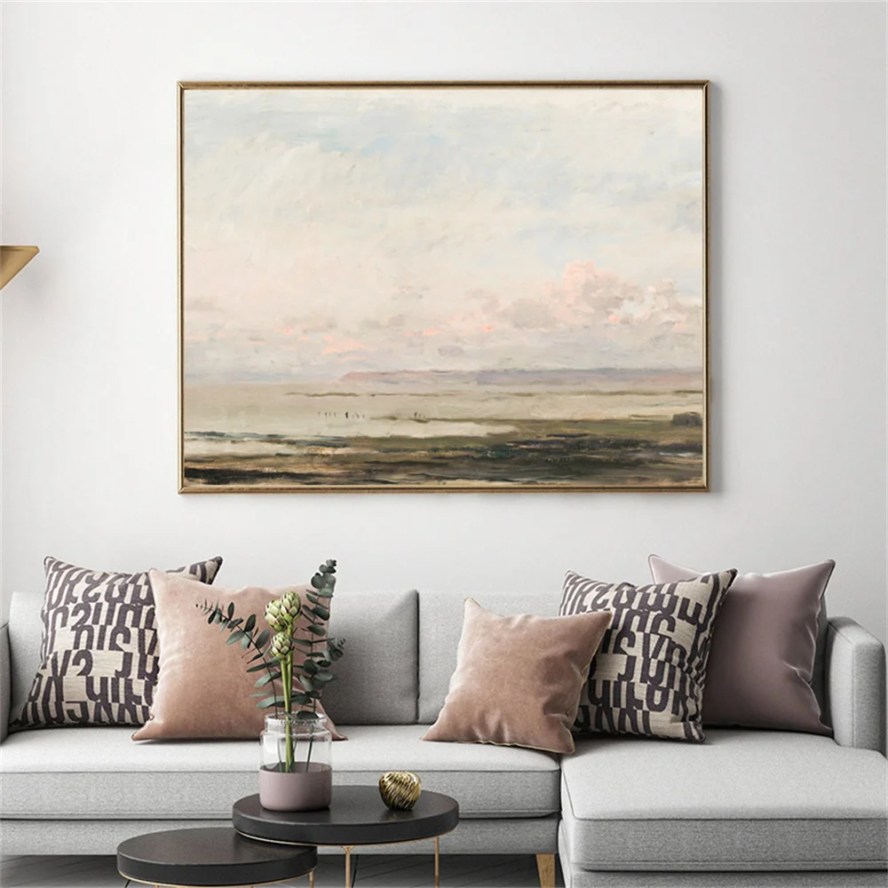 Vintage Seascape Canvas Painting Coastal Landscape Wall Poster Pastel Beach Art Prints Picture Home Farmhouse Nautical Decor
Vintage Seascape Canvas Painting Coastal Landscape Wall Poster Pastel Beach Art Prints Picture Home Farmhouse Nautical Decor
